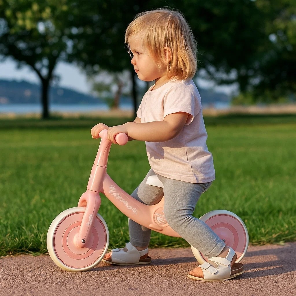 Bicicleta Infantil Sem Pedal Rosa Balance Bike Aprender Andar Criança Presente Brinquedo