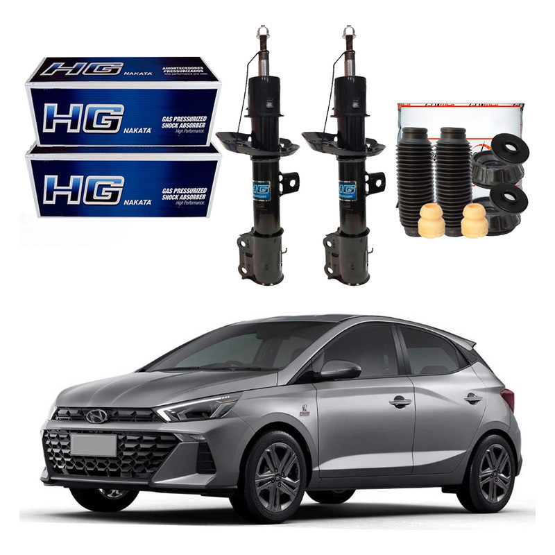Kit Amortecedor Dianteiro Nakata Hb20 1.0 2022 A 2024 em Oferta na Shopee