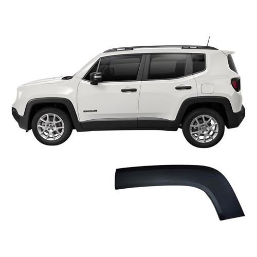 Moldura Paralama Traseiro Esquerdo Jeep Renegade 2015-2025 Preto