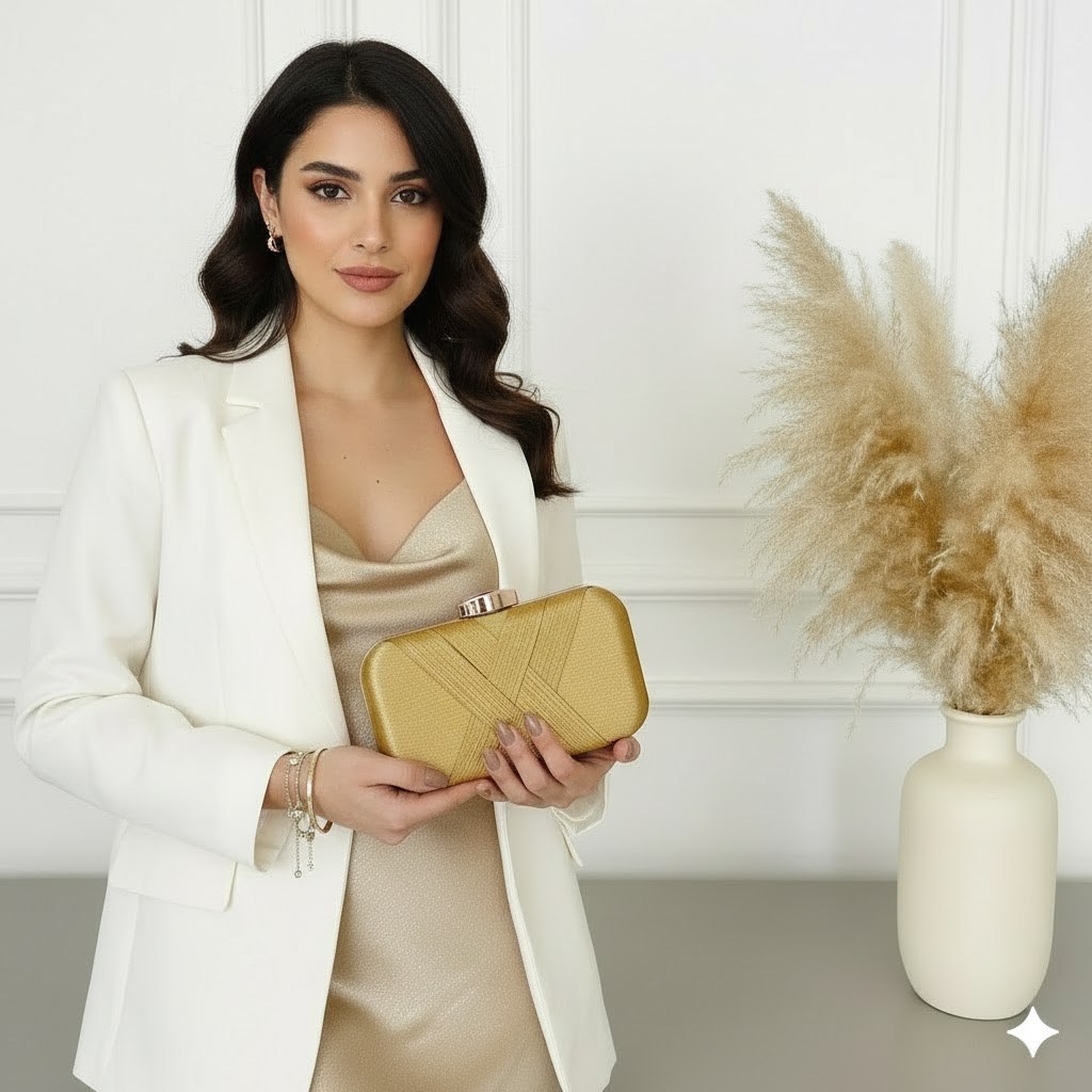 Detalhes do Bolsa Clutch Feminina Elegante Luxo em Cetim Festa Casamento Formatura