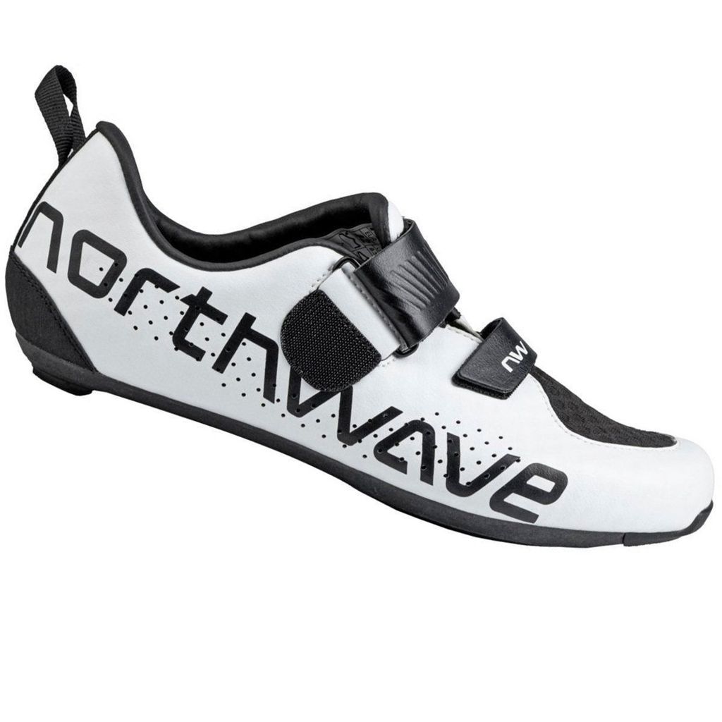 Sapatilha de Ciclismo Northwave Tribute Carbon Triathlon Branca
