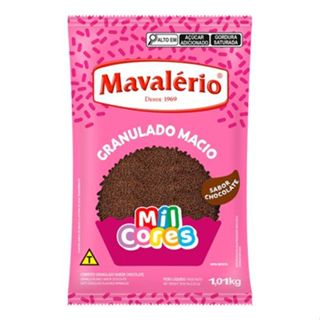 Granulado Macio Sabor Chocolate 1,01kg Mil Cores Mavalério em Oferta na Shopee