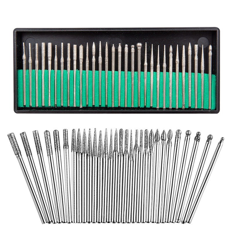 Caixa c/30 Brocas Diamantadas Lixadeira Unha Nail Drill Fresa Gel