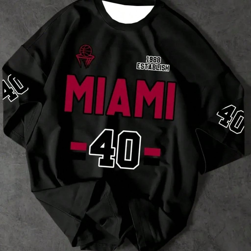 Tshirt Feminina Estilosa Estampada Miami 40 Lançamento Camiseta 100% Algodão Camisetão Oversized Plus Size Camiseta