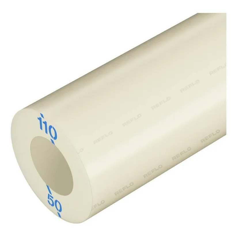 Tubo Nylon Tecnyl 110mm x 50mm - Bucha Tecnil Poliamida 110x50