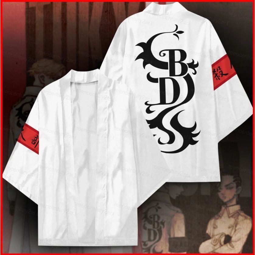 GC2 Tokyo Revengres Cosplay Cardigan Quimono Anime Haori Solto Casaco Causal Mikey Draken Manji Gang Topos Plus Size GC2