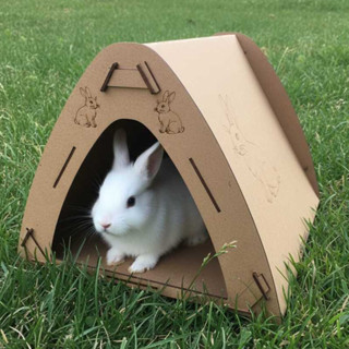 Casinha Toca para Coelho em MDF – Abrigo Confortável, Resistente e Fácil de Montar em Oferta na Shopee