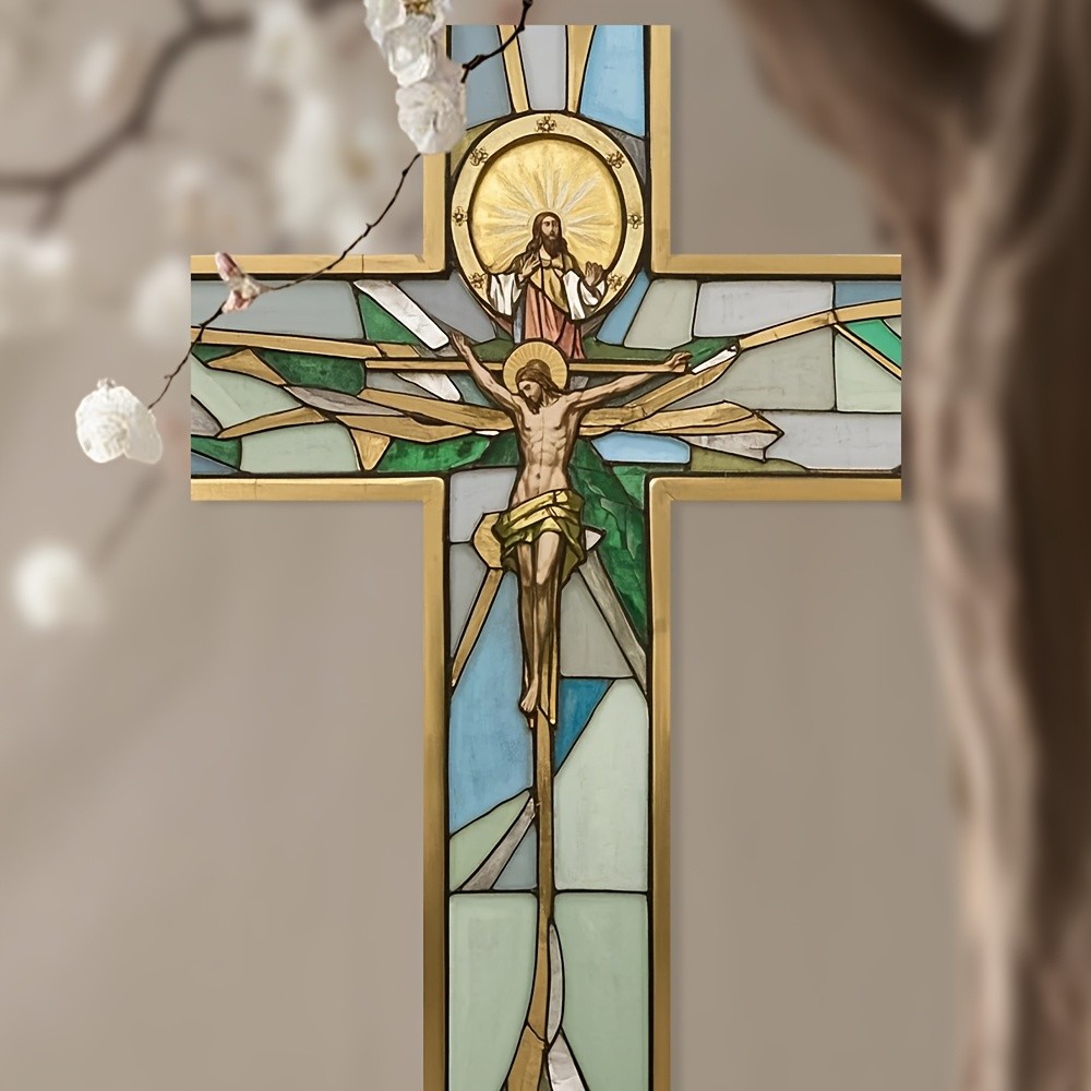 1 peça Decoração de Cruz de Madeira Vintage 2D, 20,32x30,48 cm, Decoração, Decoração de Parede Interna para Casa, Adequa