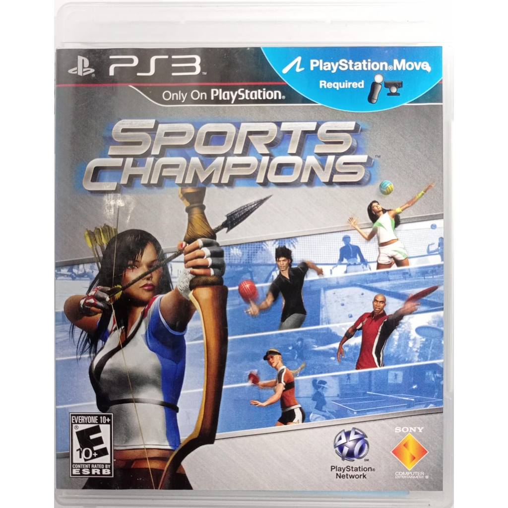 SPORTS CHAMPIONS JOGO PS3 MOVE FÍSICO USADO C/ MANUAL