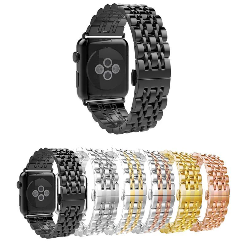 Pulseira Metal Aço 7 Elos LTIMPORTS P/ Apple Watch 46mm Series 11/10, 45mm 9/8/7