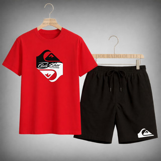 Conjunto Masculino Camiseta + Short Estilo Casual Moderno