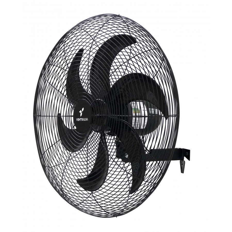 VENTILADOR DE PAREDE 65CM PRETO CONTROLE BIVOLT VENTISILVA