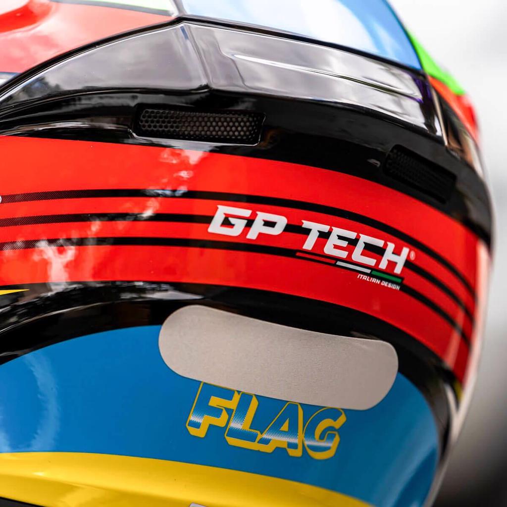 Capacete Aberto Gp Tech OF669 Flag Com Viseira Interna Fumê · foto 2