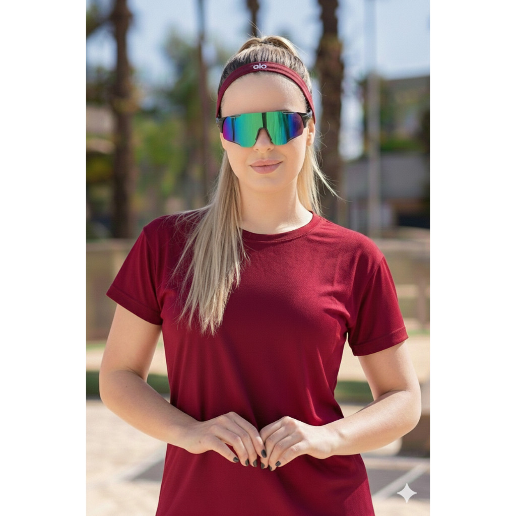 Camiseta Feminina Dry Fit Baby Look Linha Premium Blusa Esporte Promoção em Oferta na Shopee