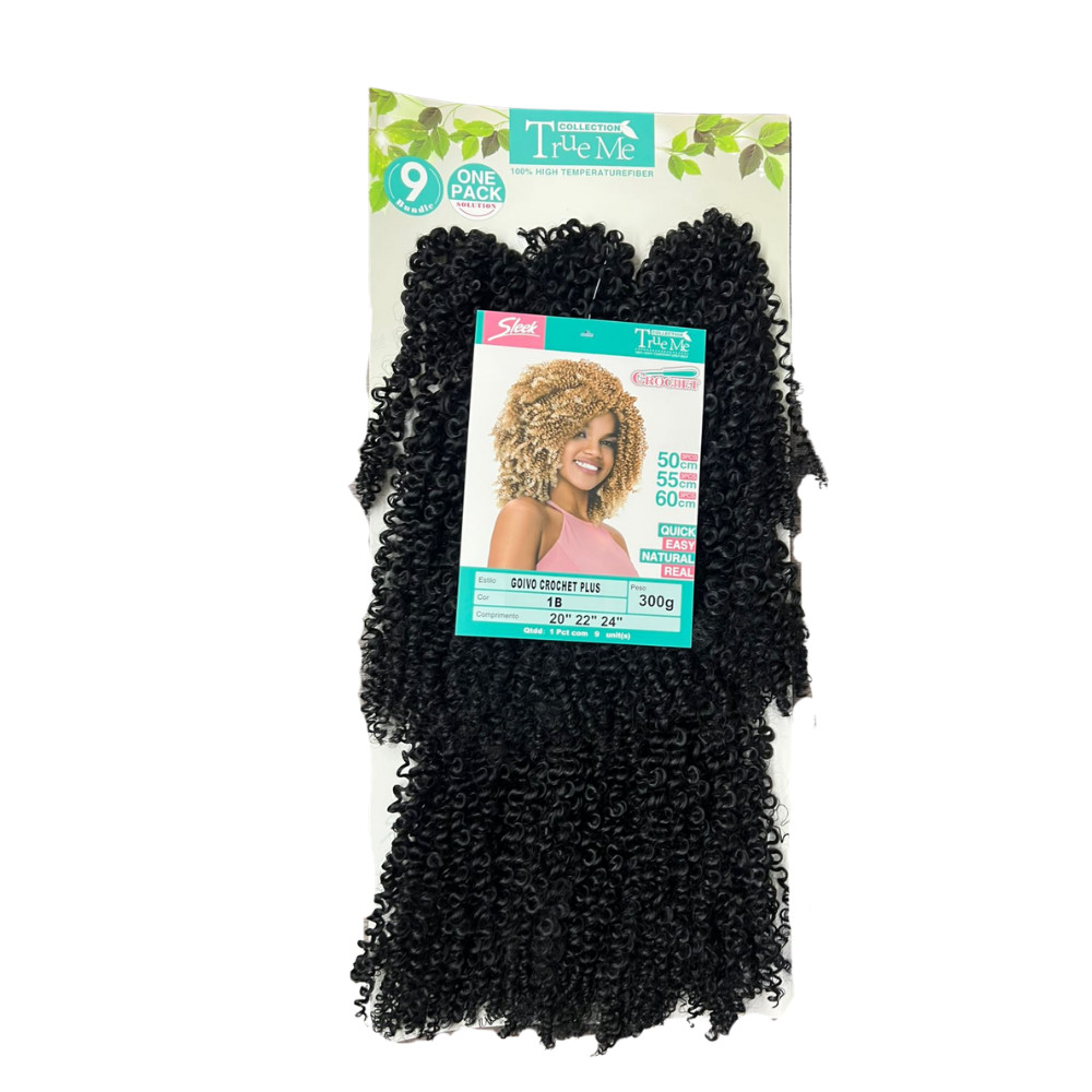 Cabelo Goivo Crochet Braids cor 1 Preto
