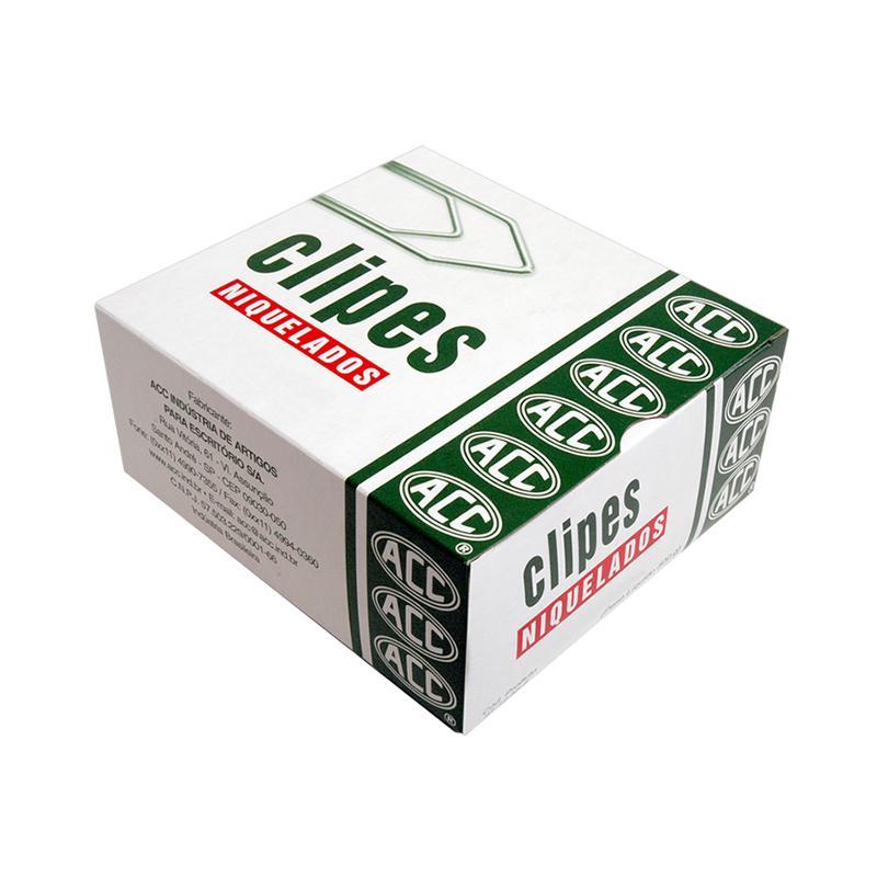 Clips niquelado NR 6/0 com 50 unidades ACC Clips niquelado NR 6/0 com 50 unidades ACC