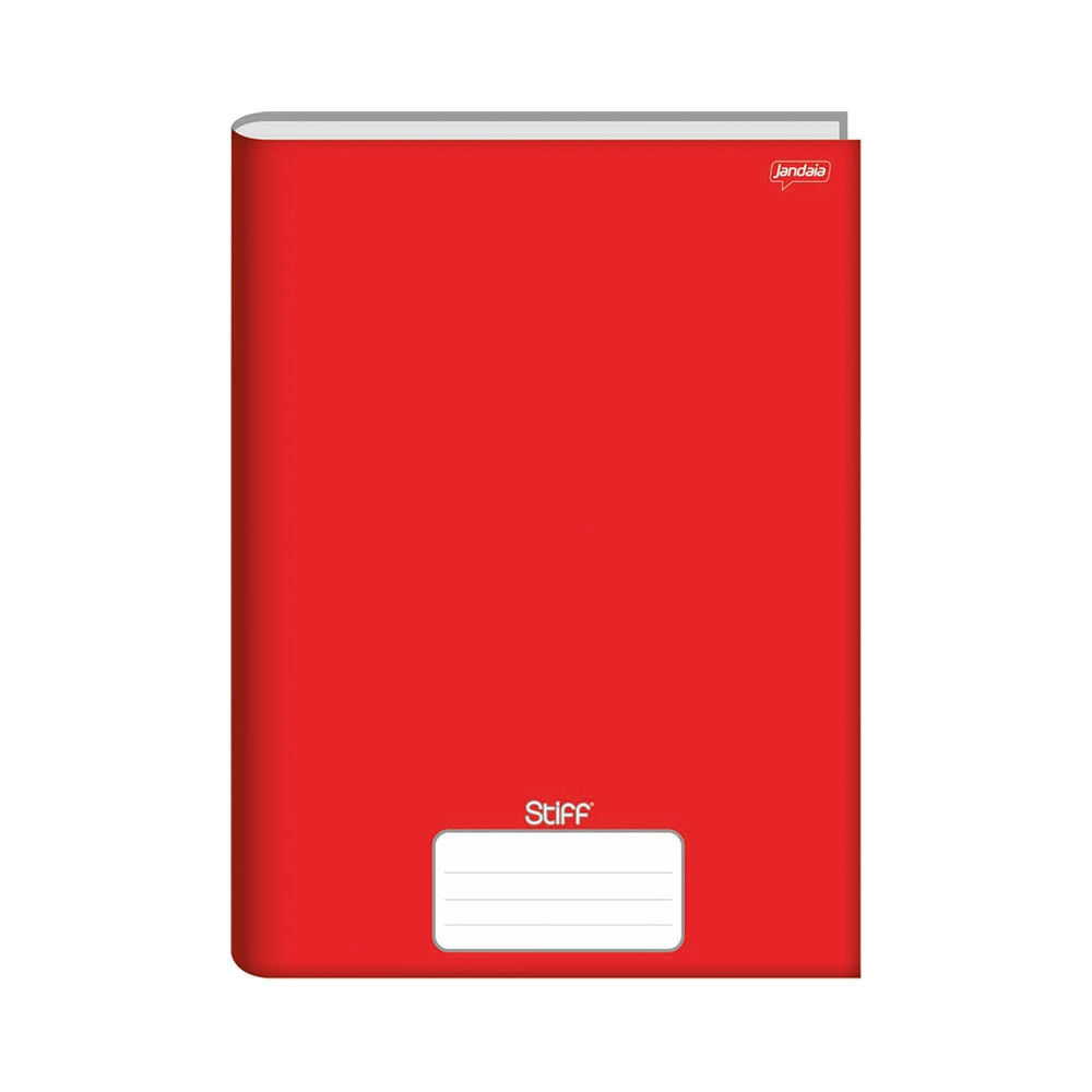 Caderno Universitário Jandaia Brochura Capa Dura 1 Matéria Vermelho em Oferta na Shopee