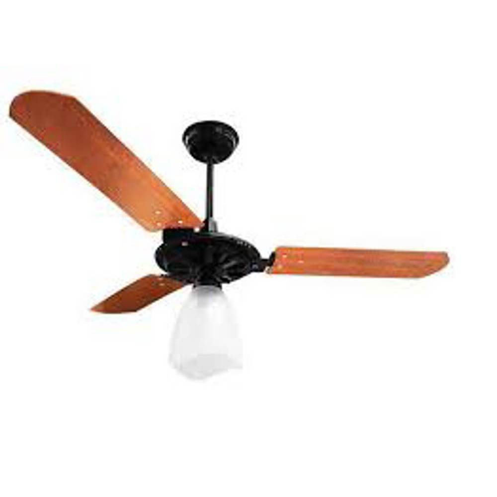 VENTILADOR TETO VENTEX YRIS 220V PRETO/MOGNO 101 MOTOR GRANDE