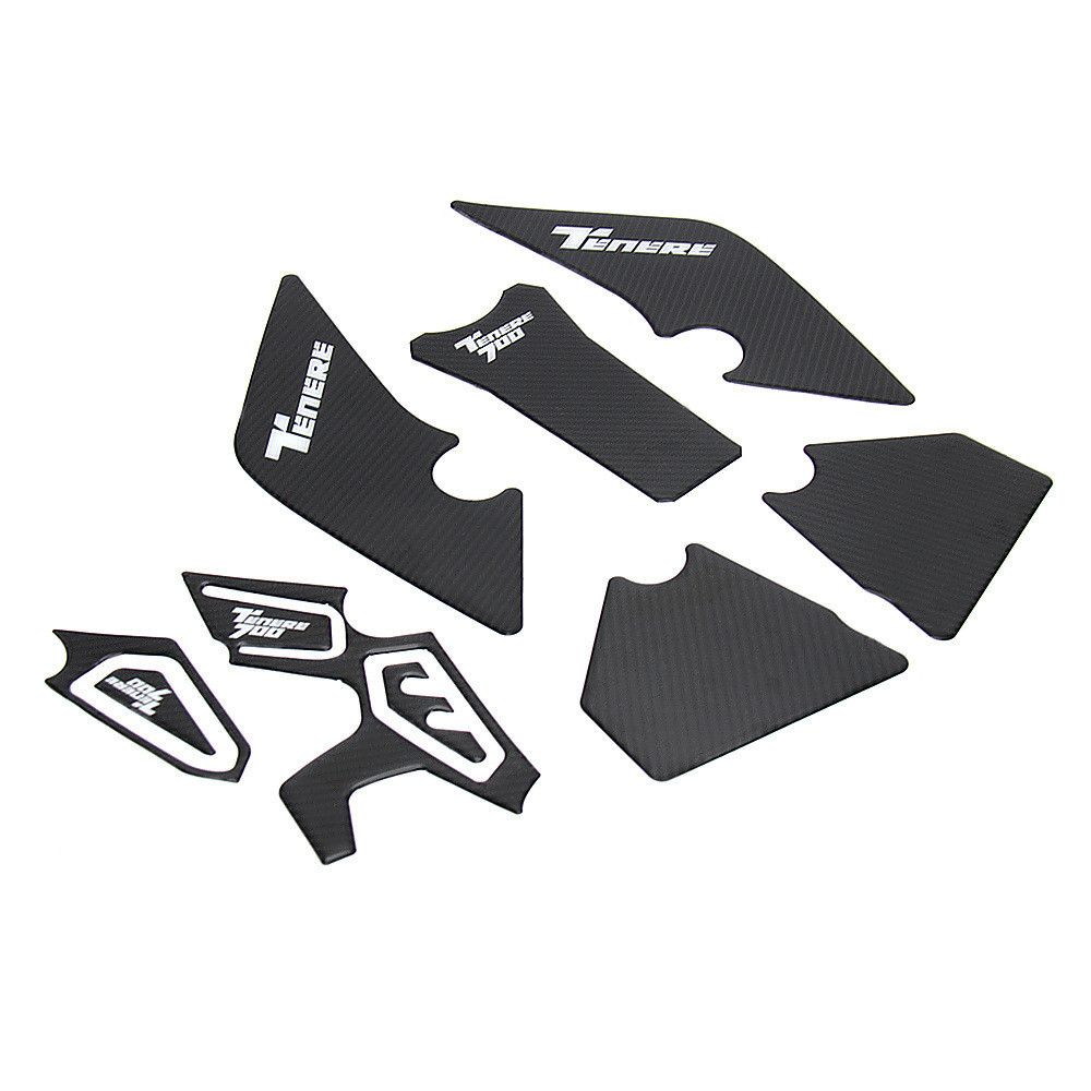 Adequado para Yamaha XTZ 700 Tenere 700 novo estilo 3D motocicleta antiderrapante lado tanque de combustível adesivo