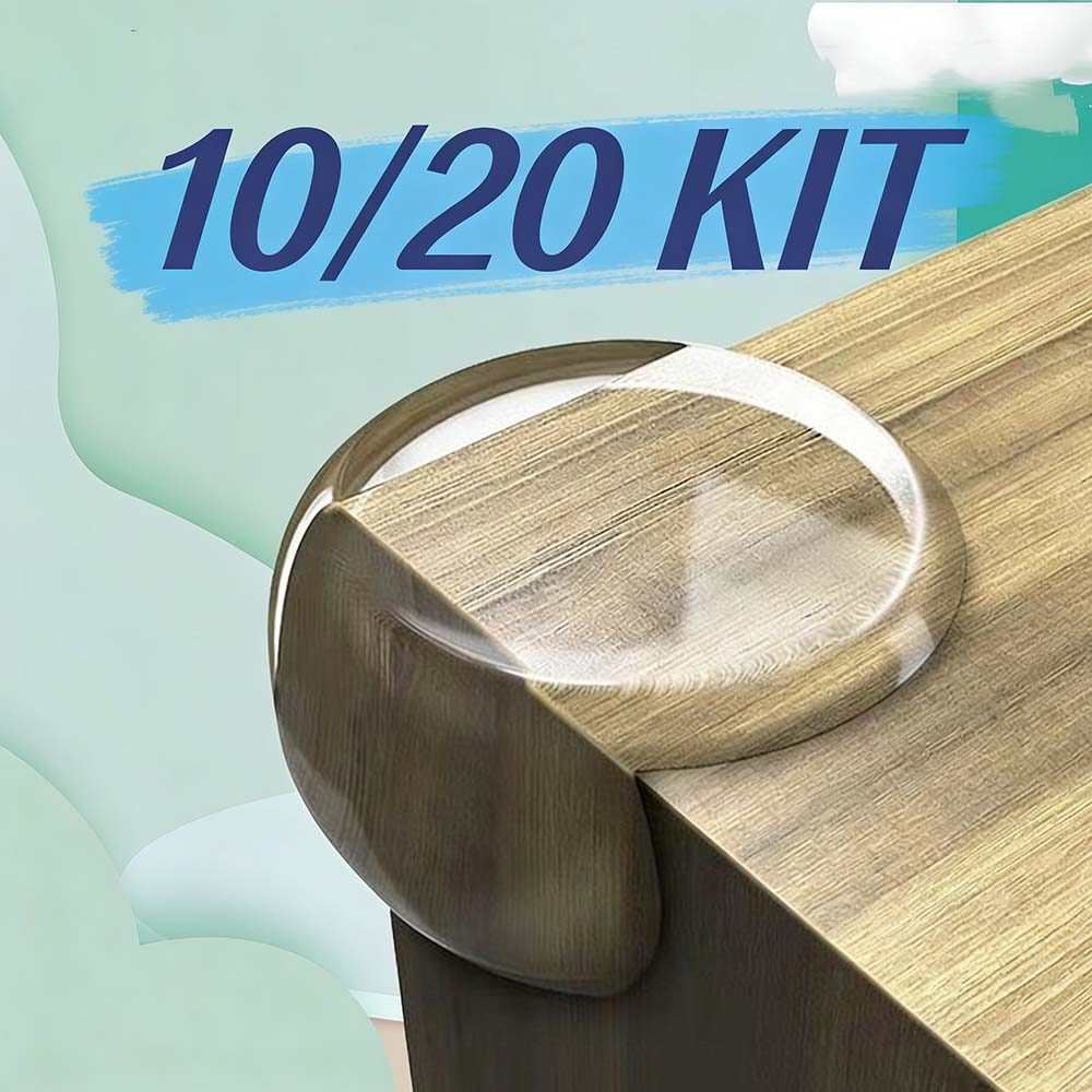 KIT 10/20 Protetores De Quina Silicone Redondo Para Crianças E Bebes Proteção Promoção