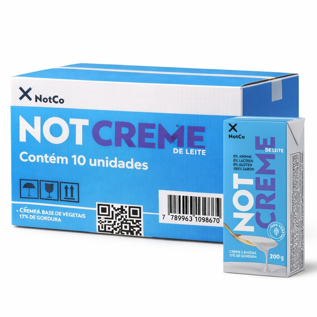 Kit 10 Creme de Leite Vegetal NOTCREME 200g