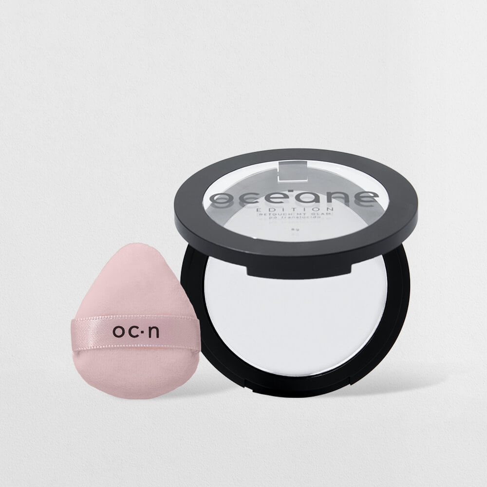 Kit Retoque de Make – Pó Compacto + Mini Esponja Océane Edition (2 Produtos) em Oferta na Shopee