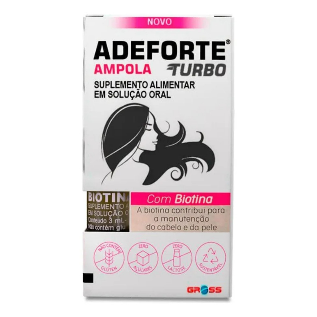 Suplemento Alimentar Adeforte Turbo 2 Ampola De 3ml Sem Sabor em Oferta na Shopee