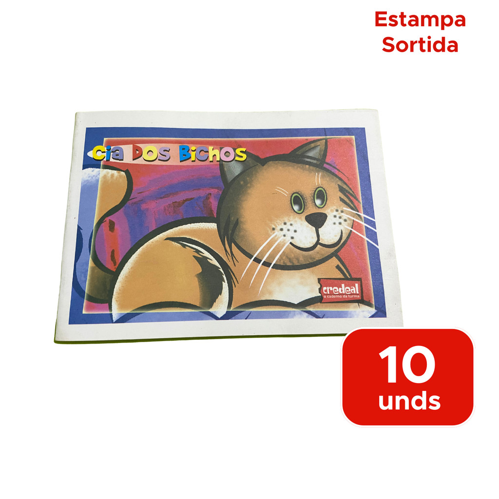 kit 10 Cadernos Pequeno Capa Flexivel Horizontal 96 Folhas Caderno Deitado Revenda Sortido