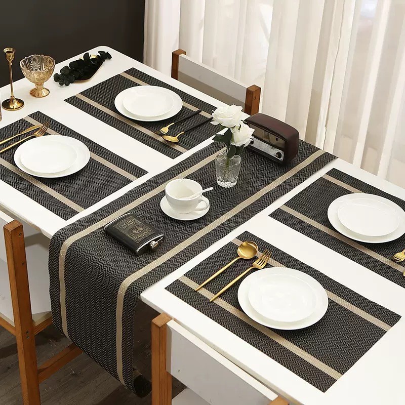 Jogo Americano Mesa Posta Luxo Kit 6 ou 12 Peças Lugar Americano Decorativo Mesa Jantar em Oferta na Shopee