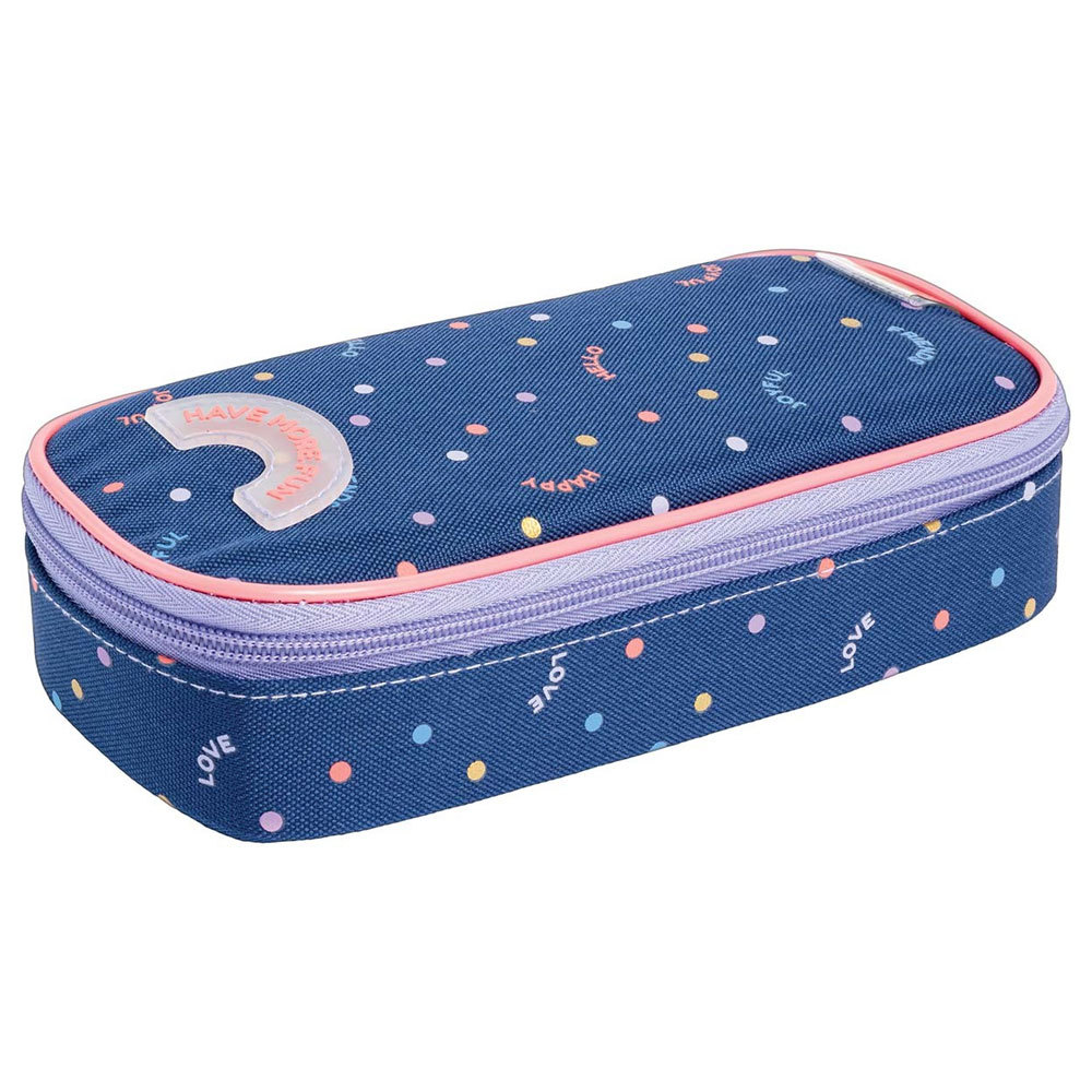 Estojo minibox 347264 Académie Dots Azul Tilibra em Oferta na Shopee