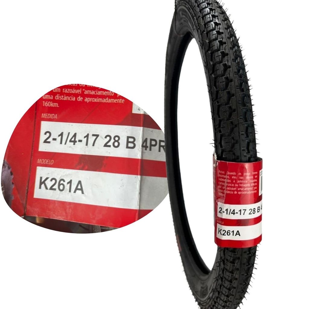 Pneu Kenda 2-1/4-17 Tt 28b K261a Mobilete Bikelete Moped