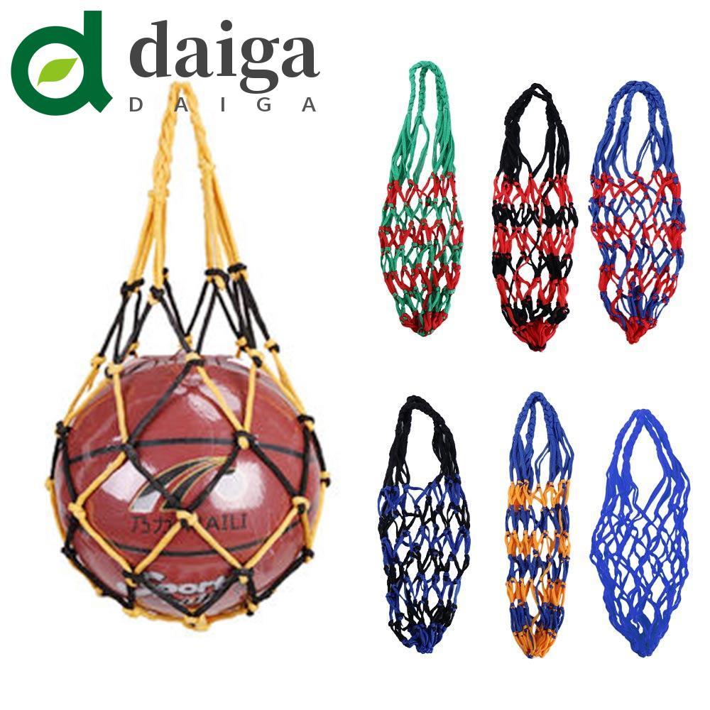 DAIGA Bolsa De Transporte De Basquete Rede De Futebol Acessórios De Produtos Malha Com Cordão