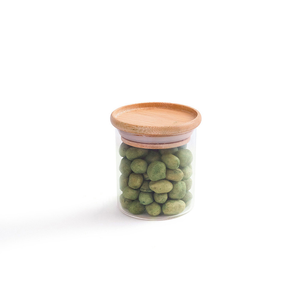POTE DE MANTIMENTOS EMPILHÁVEL COM TAMPA DE BAMBU 200ML