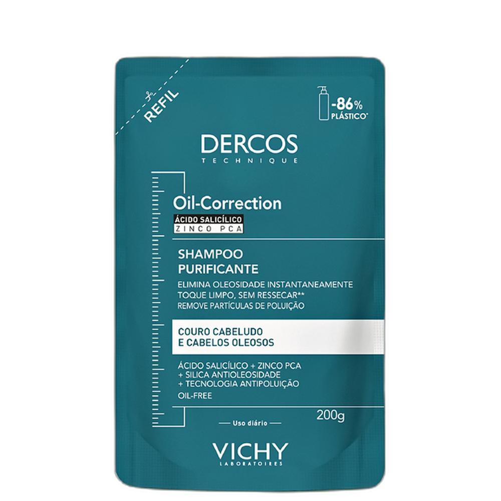 Vichy Dercos Oil-Correction Refil - Shampoo Purificante 200g em Oferta na Shopee