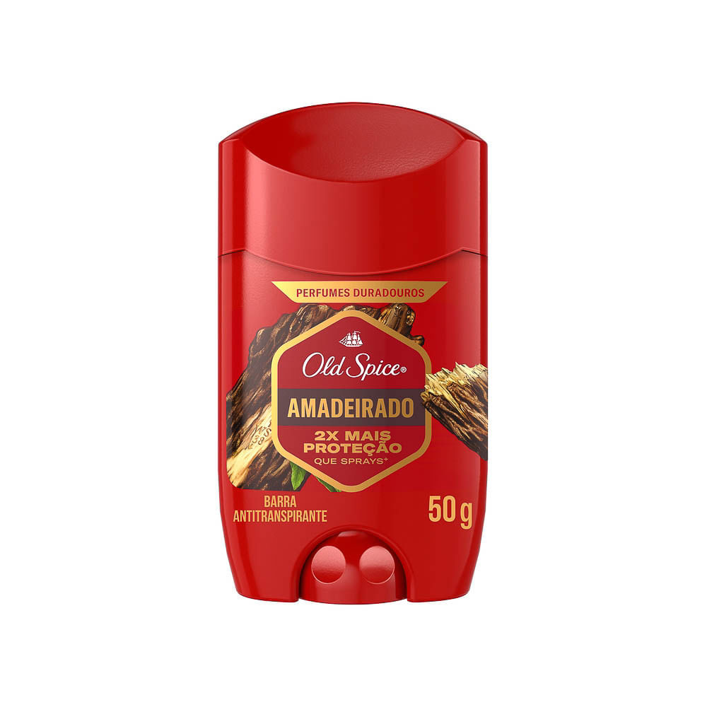 Desodorante Old Spice Amadeirado Stick Antitranspirante 50g em Oferta na Shopee