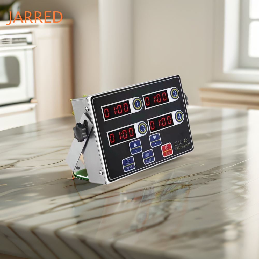 Temporizador De Frango Frito JARRED , Tela Digital LED 4/6/8 Canais Cozinha Comercial , Retangular