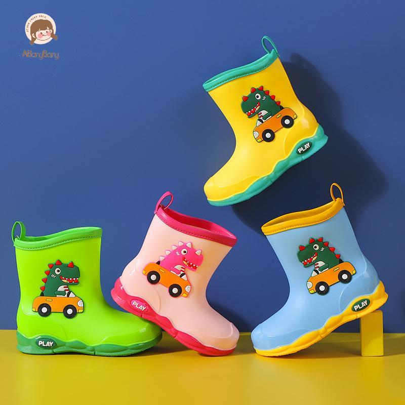 ABongBang Botas De Chuva Infantis Para Bebês Novos Desenhos Animados Fofos Crianças Ao Ar Livre À Prova D'água Antiderra
