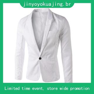 HN ♥ Moda Masculina Cor Sólida Fato Casual Blazer Casaco De Outono Outwear Top