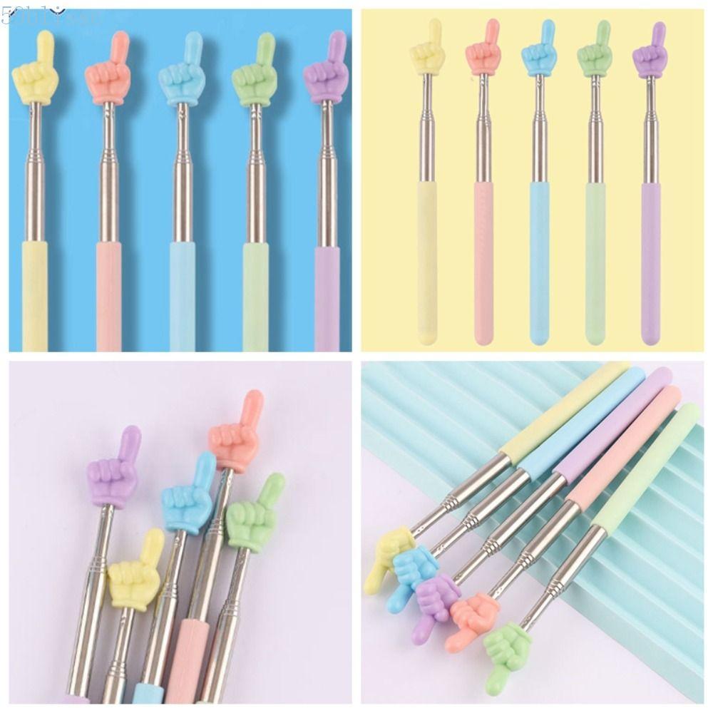 Bastão De Ponteiro De Ensino BLISSC , Guia De Leitura Em Formato De Dedo Antiderrapante , Telescópico