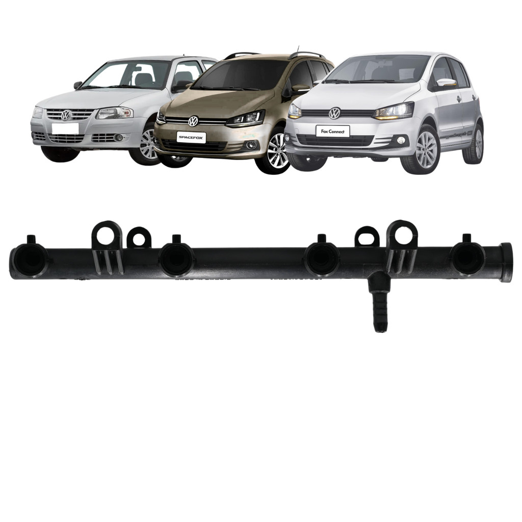 Flauta Bico Injetor Gol Saveiro Fox 1.0 8v Flex G5 Ao G8