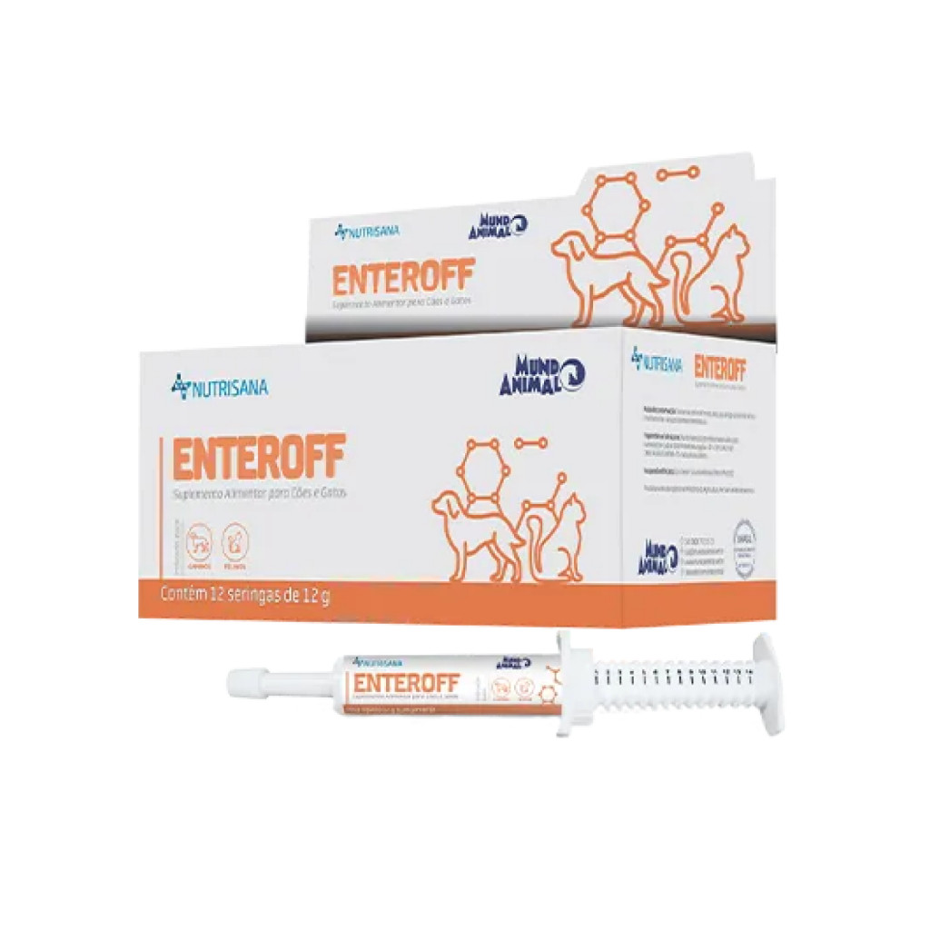 Enteroff Suplemento Nutrisana para Cães e Gatos 12 g em Oferta na Shopee