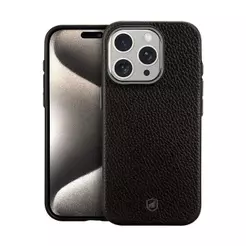 Capa case capinha para iPhone 15 Pro Max - Magsafe Tech Couro - Preta - Gshield