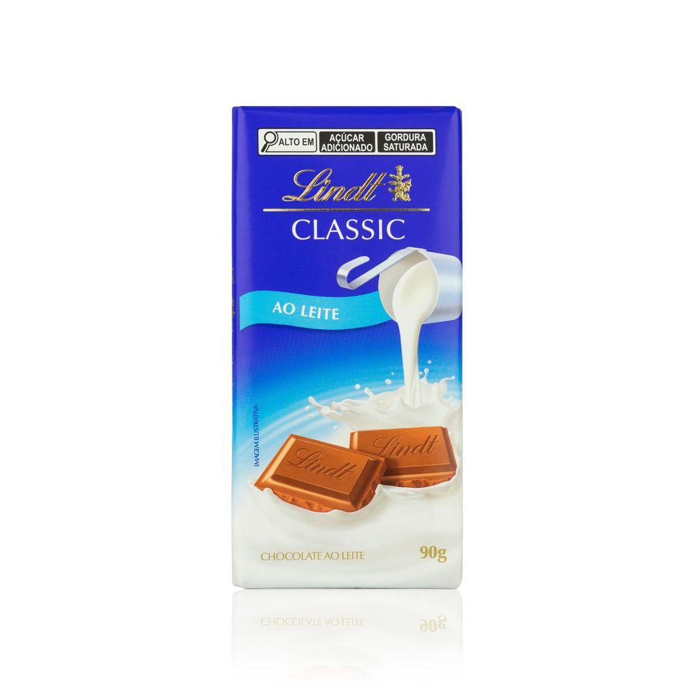 Chocolate Lindt Classic ao Leite 90g em Oferta na Shopee