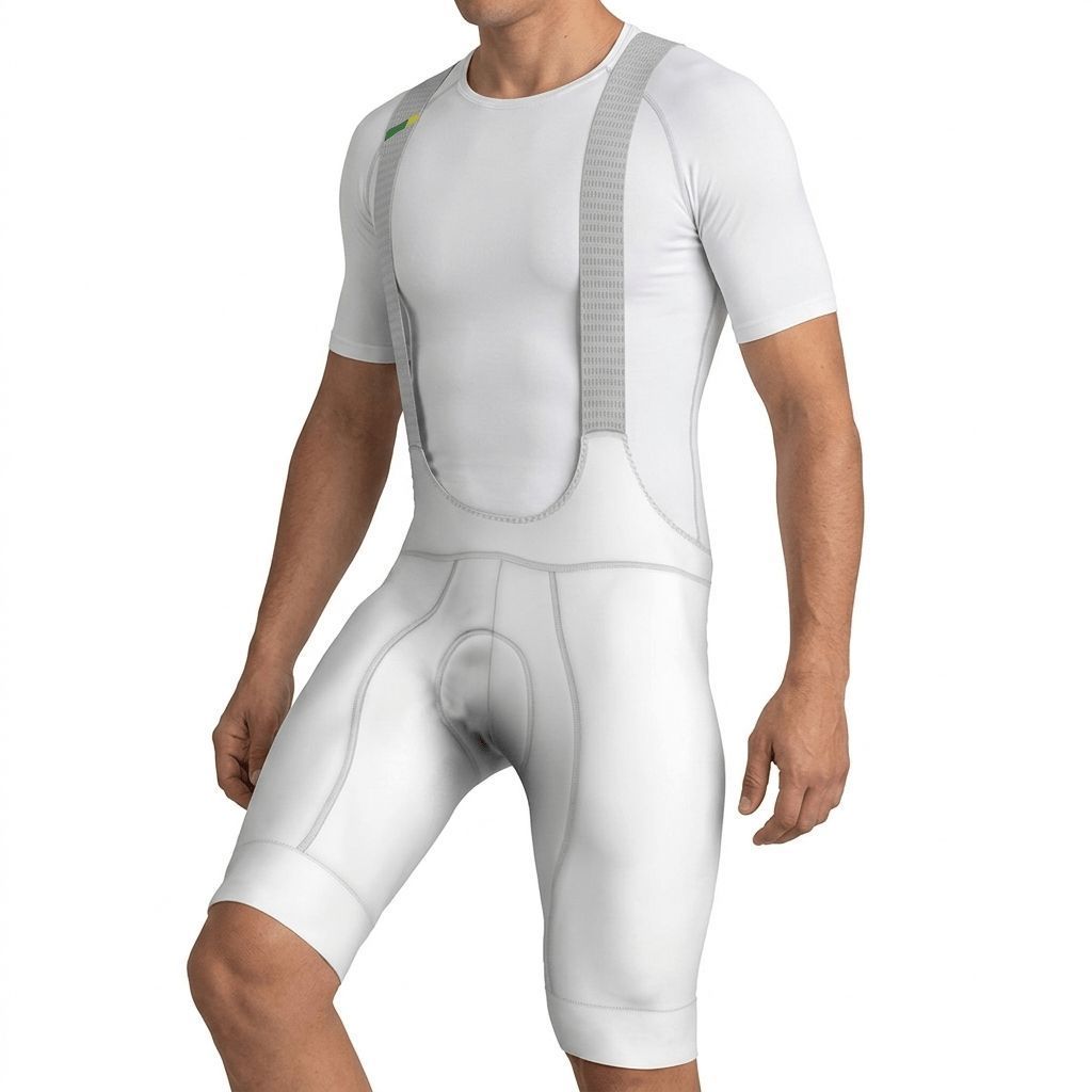 Bretelle de Ciclismo ERT Premium Blank Branco