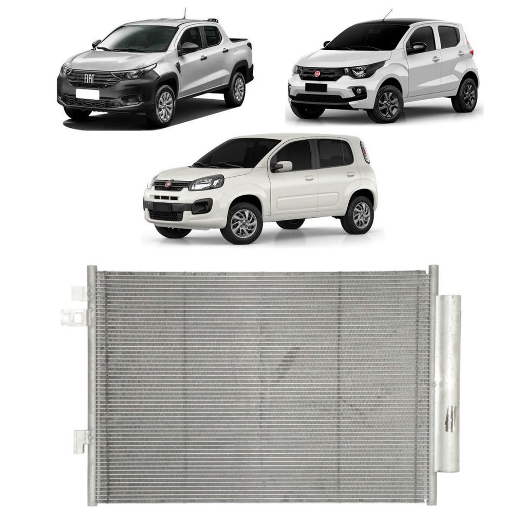 CONDENSADOR MOBI UNO FIORINO STRADA 2017/2026 FIREFLY DENSO 160BC4477400370RC CD FILIAL ES