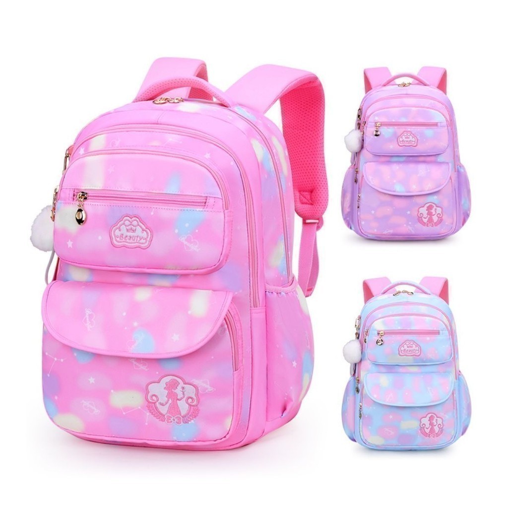 Bolsa Escolar Infantil À Prova D'água Nova Cor Menina Da Escola Primária MING