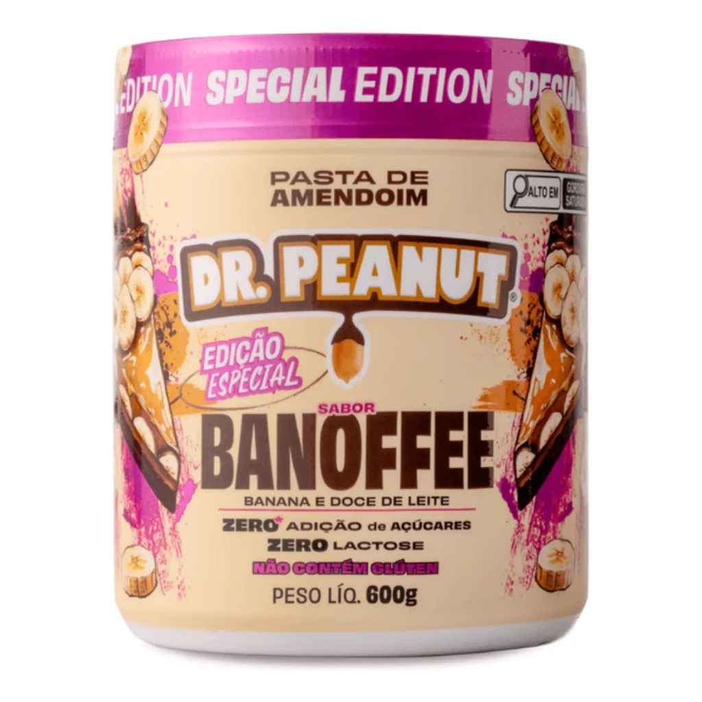 Pasta De Amendoim Sabor Banoffee Dr.Peanut 600G
