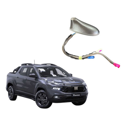 Base Da Antena Fiat Toro 2023 Original Preto