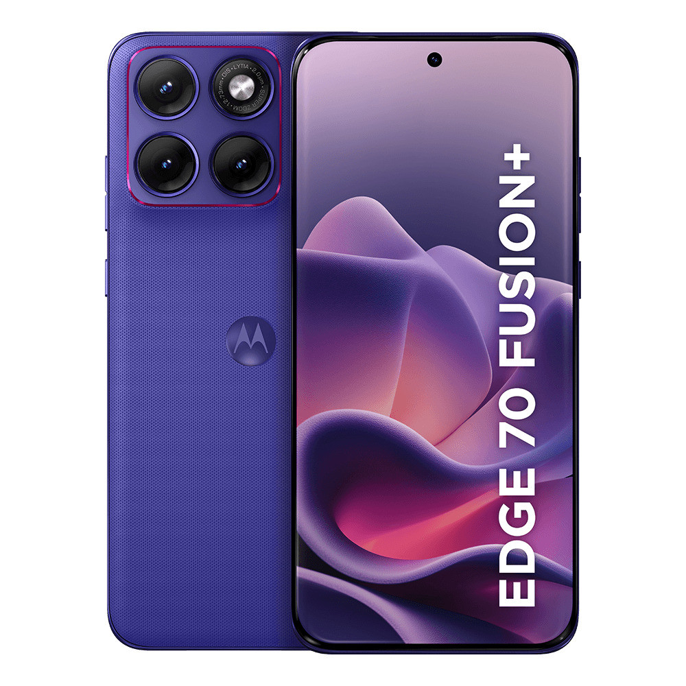 Smartphone Motorola Edge 70 Fusion + 5G 256GB - Roxo, 24GB (12GB RAM + 12GB RAM 