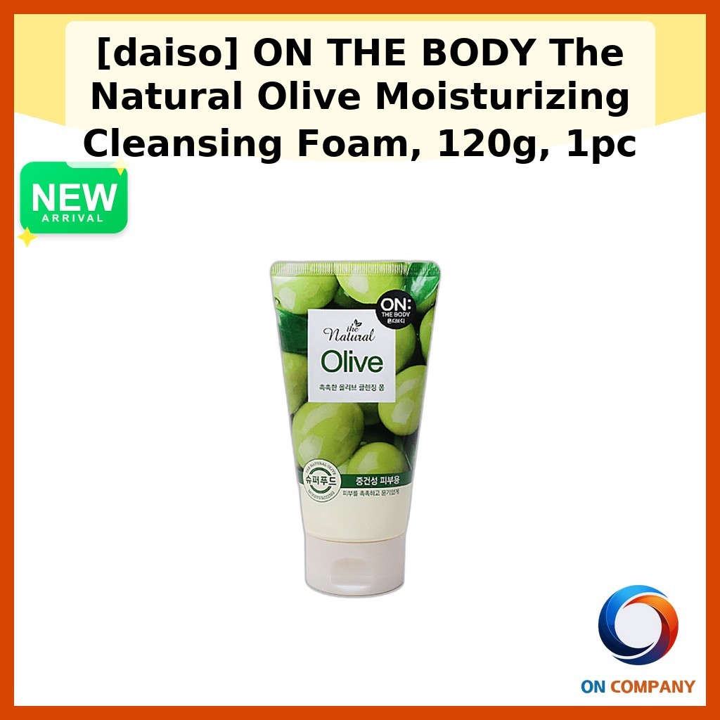 [daiso] ON The BODY A Espuma De Limpeza Hidratante De Azeitona Natural , 120g , 1 Unidade/Coreana Da ON_COMPANY